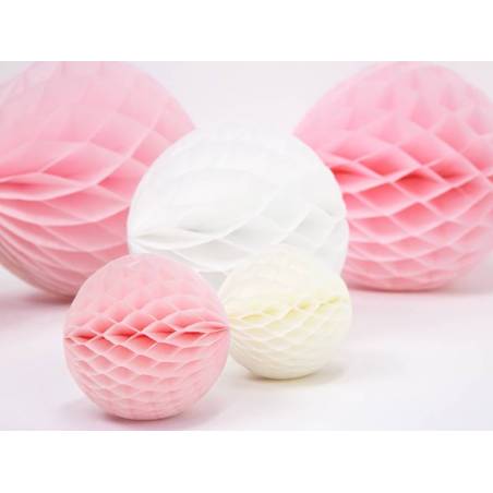 Balle en nid d'abeille rose pâle 10cm 
