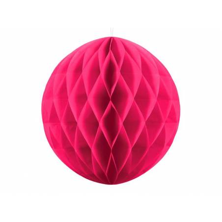 Balle en nid d'abeille rose foncé 20cm 