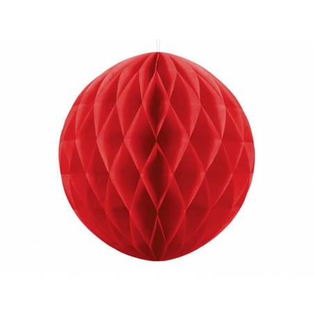 Balle en nid d'abeille rouge 40cm 