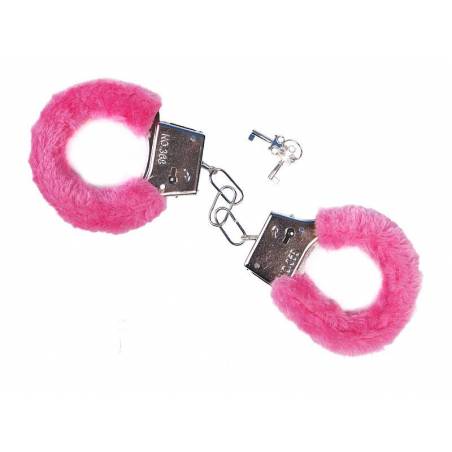 Menottes avec fourrure rose 