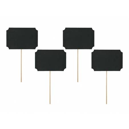 Cartes sur un bâton noir 11 x 8 cm 