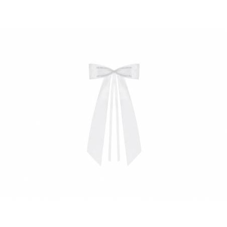 Noeuds papillon blanc 14cm 