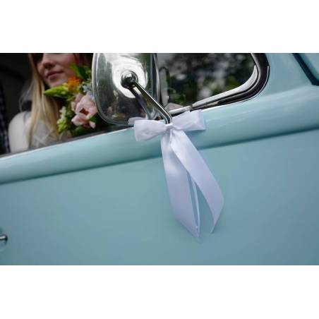 Noeuds papillon blanc 14cm 