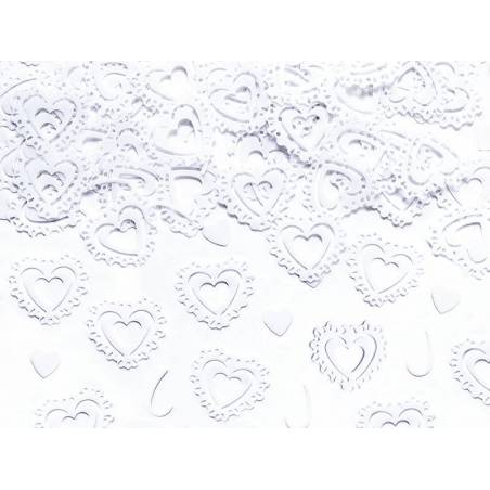 Confetti Hearts blanc 15g 