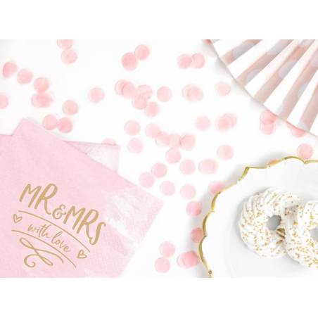 Cercles confettis rose pâle 15g 
