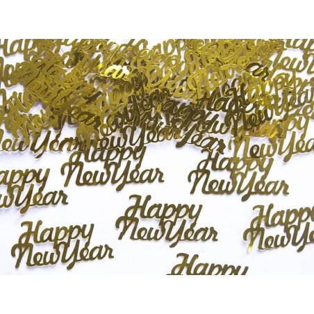 Confettis Happy New Year or 4 x 2cm 3g 