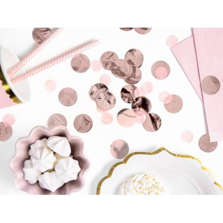 Cercles Confettis or rose 15g 