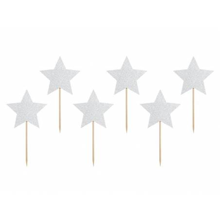 Cupcake toppers Unicorn - Étoiles 