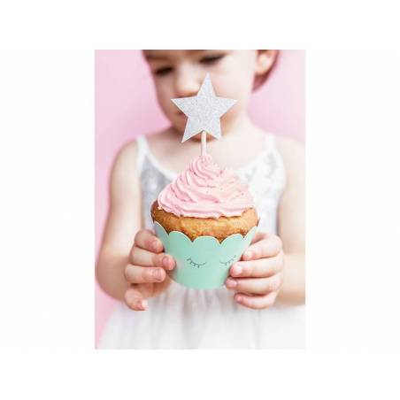 Cupcake toppers Unicorn - Étoiles 