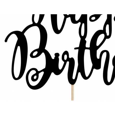 Gateau Bon Anniversaire Noir 22 5cm Gateau Bon Anniversaire Noir 22 5cm