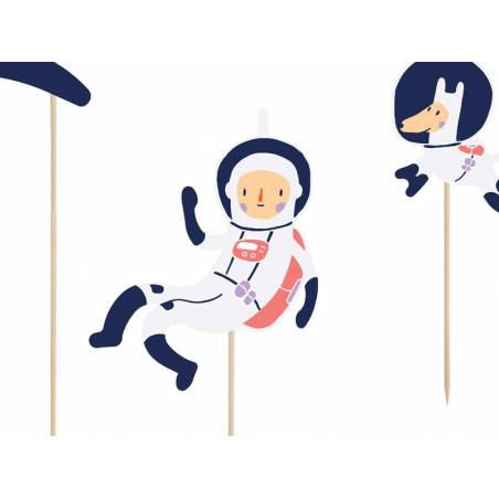 Cake Topper Space 9.5-24.5cm 
