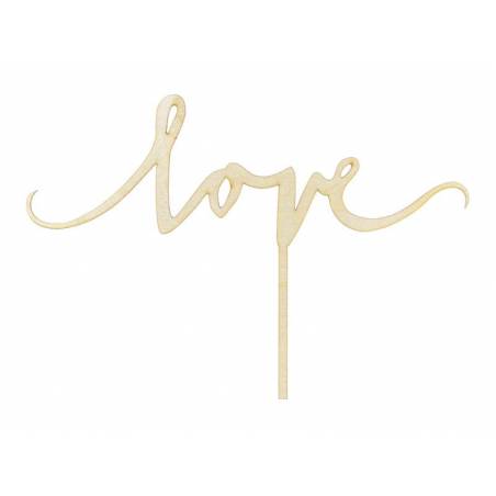 Wodden Topper Love 16cm Wodden Topper Love 16cm