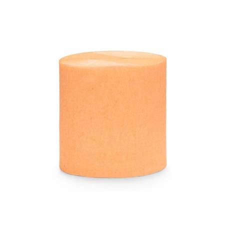 Serpentin à crêpe 5cm / 10m orange clair 