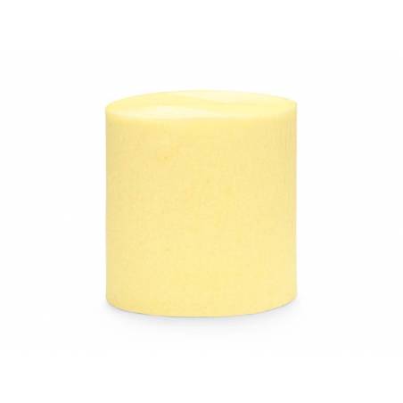 Serpentin à crêpe 5cm / 10m jaune clair 