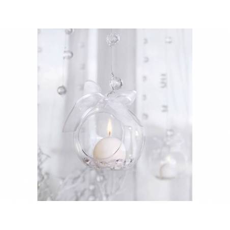 Boules de verre - bougeoir 10cm 