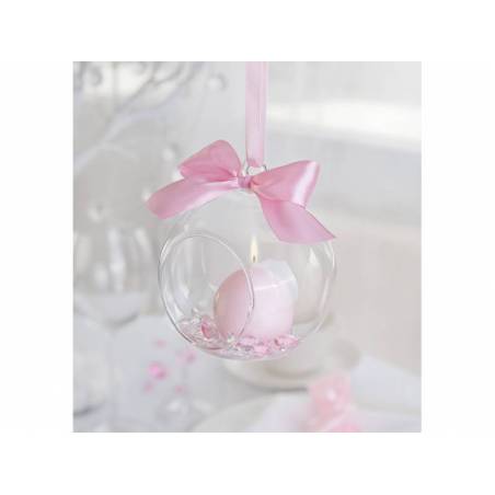 Boules de verre - bougeoir 10cm 