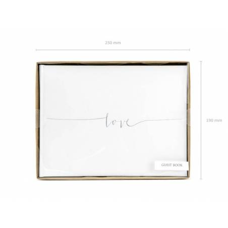 Livre d'or Love 24x18.5cm 22 pages 