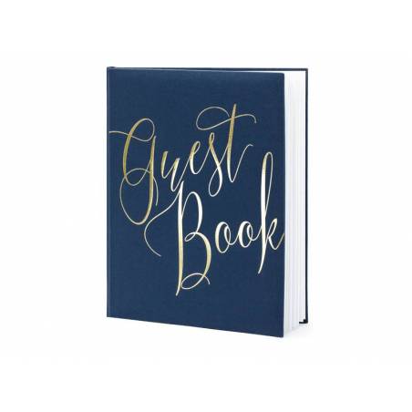 Livre d'or 20x245cm bleu marine 22 pages 