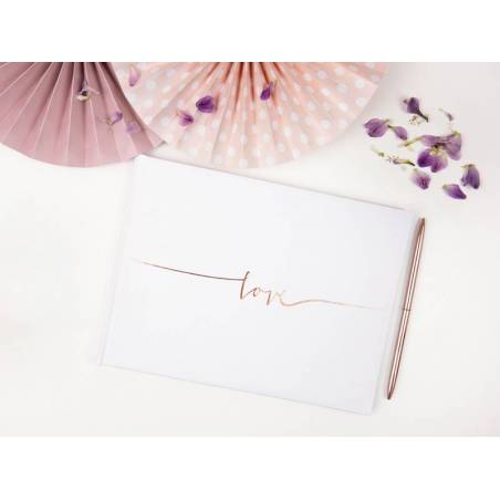 Livre d'or Love 24x18.5cm 22 pages 