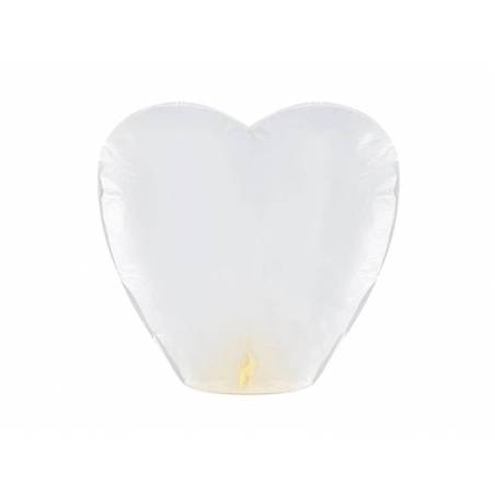 Lanterne céleste Coeur blanc 37 x 93 x 95cm 