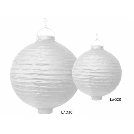 Lanterne en papier blanche 30cm 