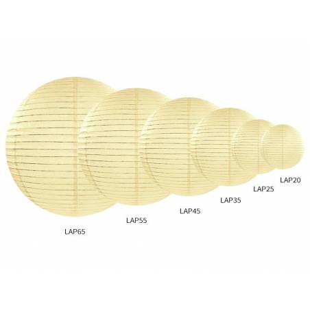 Lanterne en papier crème 35cm 
