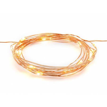 Lumières LED décoratives cuivre 1.90m Lumières LED décoratives cuivre 1.90m