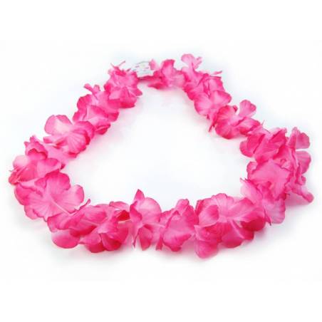 Collier hawaïen rose 1m 