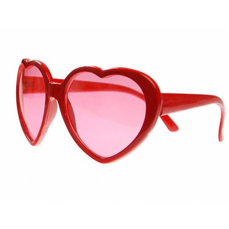Lunettes Coeurs rouge 