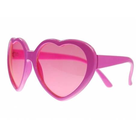 Lunettes Coeurs rose 