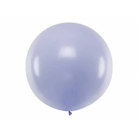 Ballon rond 1m lilas clair pastel 