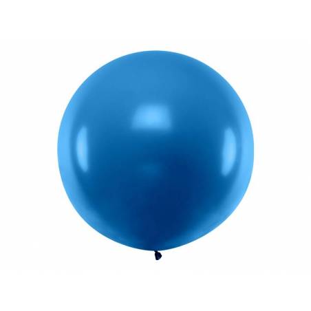 Ballon rond 1m bleu marine pastel 