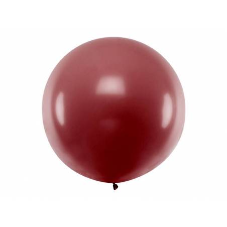 Ballon rond 1m Bourgogne pastel 