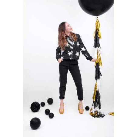 Ballon rond 1m noir pastel Ballon rond 1m noir pastel