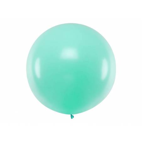 Ballon rond 1m menthe légère pastel Ballon rond 1m menthe légère pastel