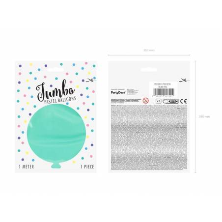 Ballon rond 1m menthe légère pastel Ballon rond 1m menthe légère pastel