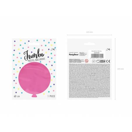 Ballon Rond 60cm Pastel Fuchsia 