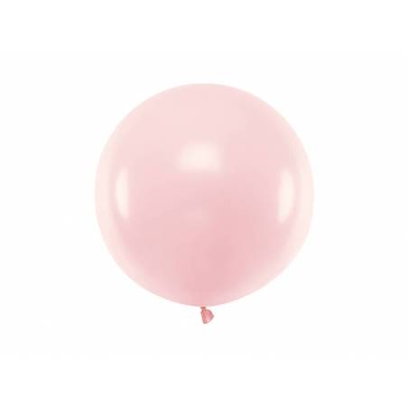 Ballon rond 60cm rose pâle pastel 