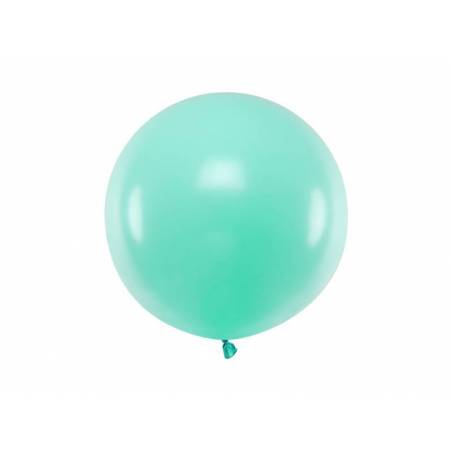 Ballon rond 60cm menthe légère pastel 