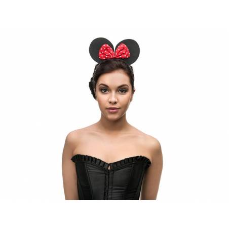 Bandeau Souris noir et rouge 