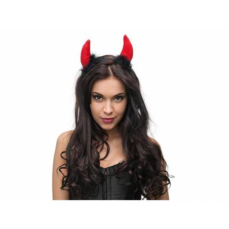 Bandeau Diable avec fourrure noir 