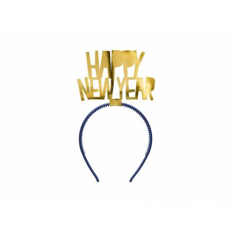 Headband Bonne année or 