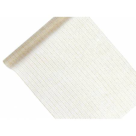 Organza imprimé blanc 0.48 x 9m 