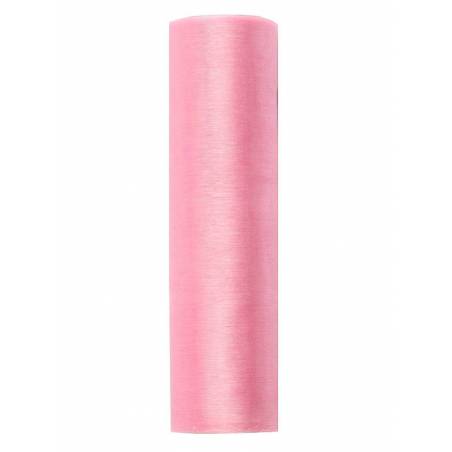 Organza Uni rose pâle 016 x 9m 
