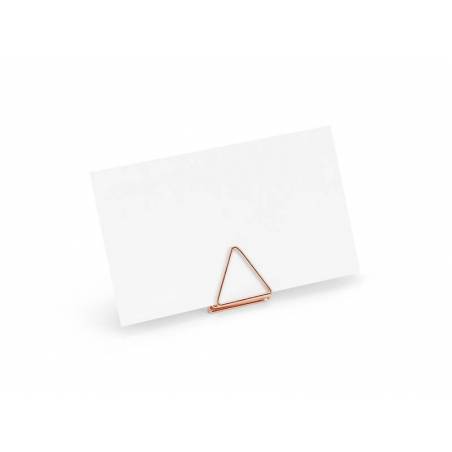 Porte-cartes Triangles or rose 23 cm 