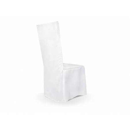 Housse de chaise en tissu mat blanc 