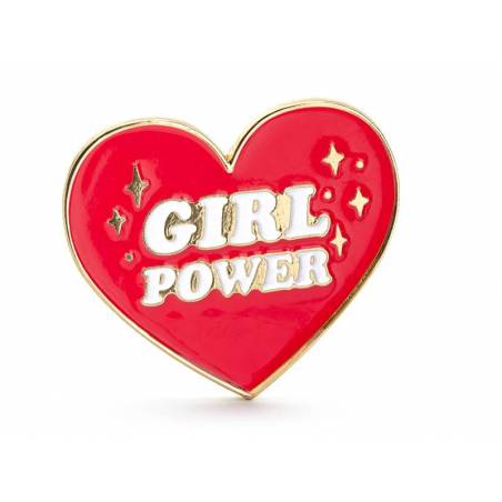 Broche coeur en émail 3x3cm 