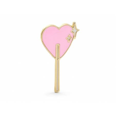 Broche émail sucette 2x3.5cm 