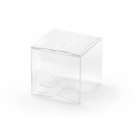 Boîtes carrées transparentes 5x5x5cm 