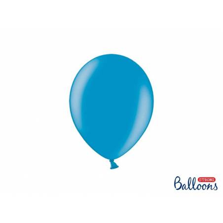 Ballons forts de 23 cm bleu métallisé des Caraïbes 